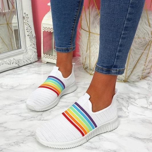 TENIS ARCOIRIS CON SOPORTE Y ULTRA CÓMODAS